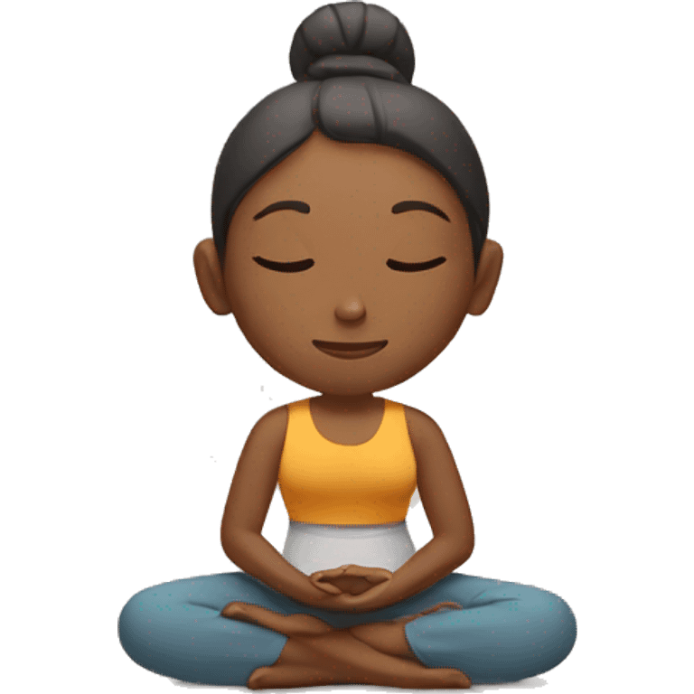 Meditation girl emoji