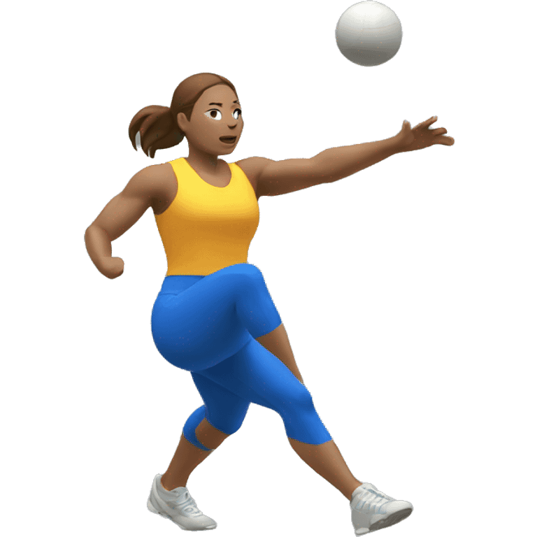 woman throwing shot put emoji