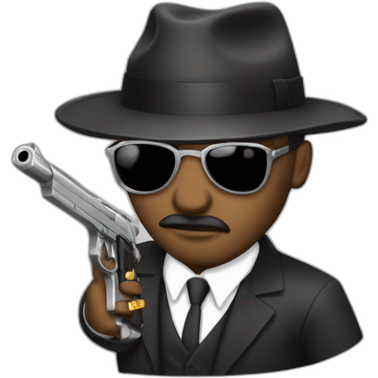 Mafia with gun emoji