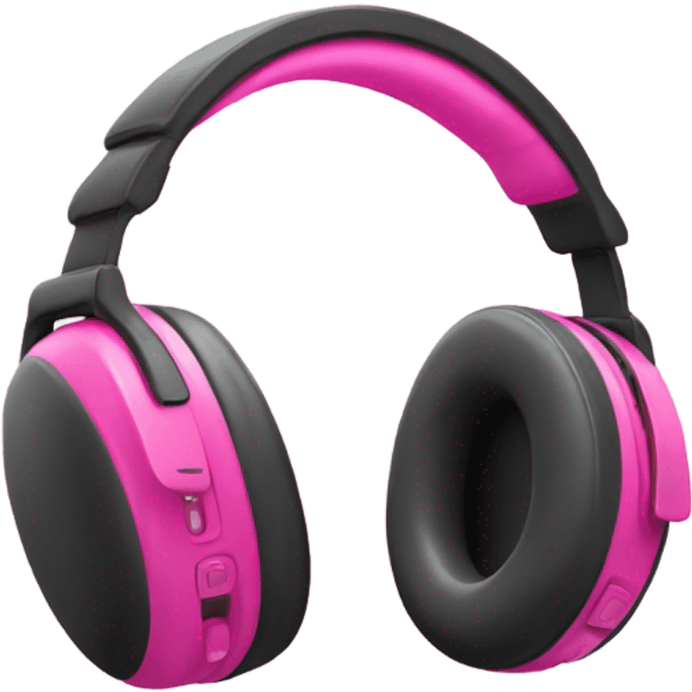 Pink headphones emoji