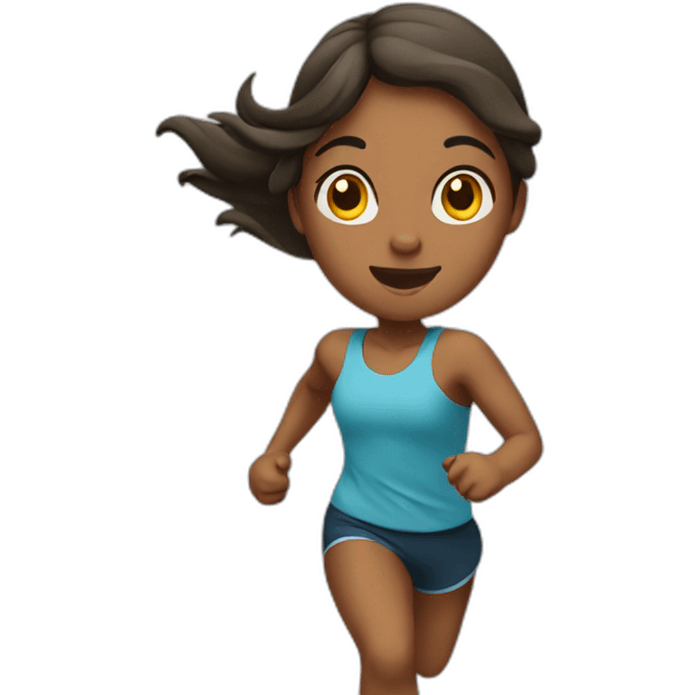 girl running emoji