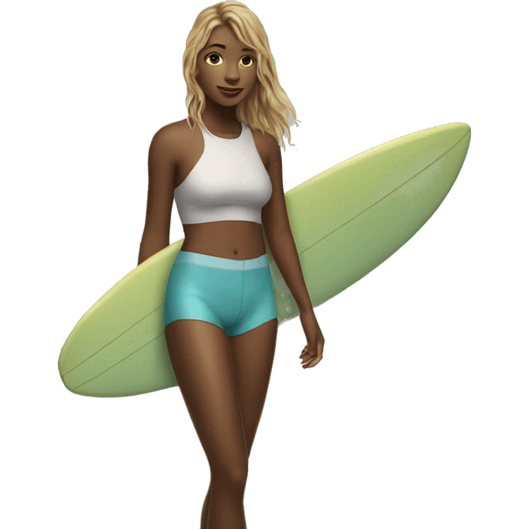 Surfer girl vibess emoji