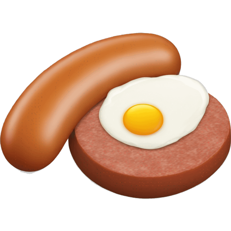 Sausage and egg emoji