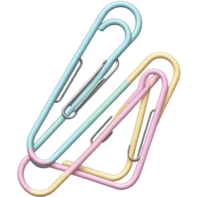 pastel paper clip emoji