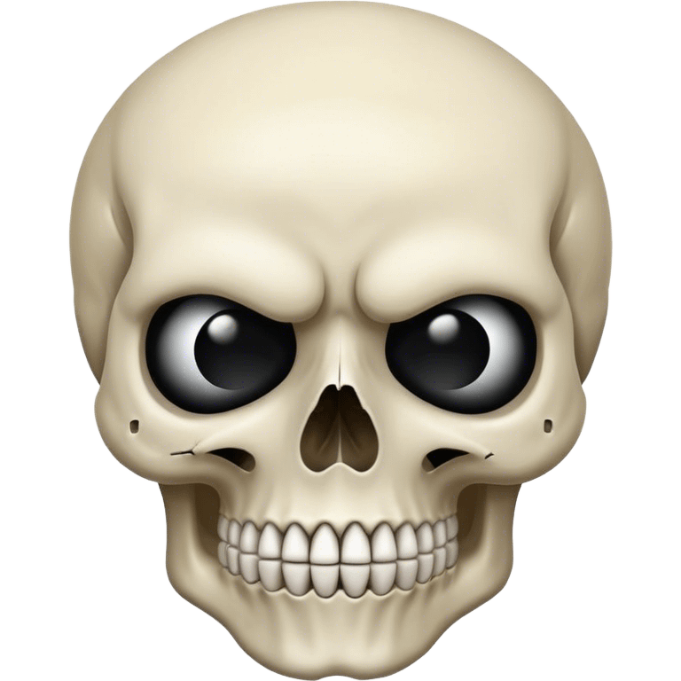 skull plus frown emoji