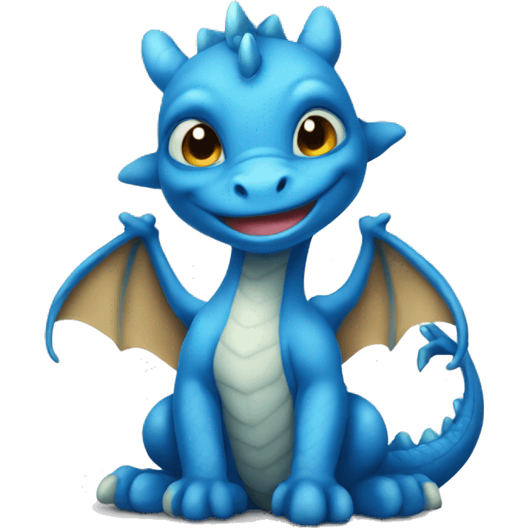 blue baby dragon  emoji