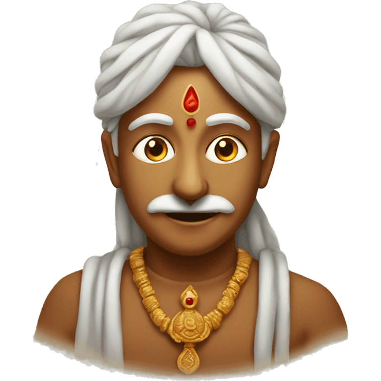 Devotional face with tilak  emoji