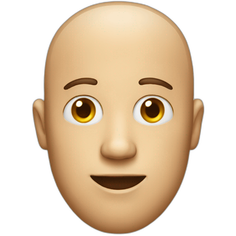 man with egghead emoji