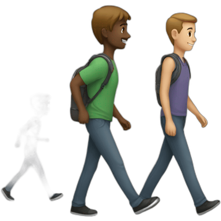 People walking  emoji