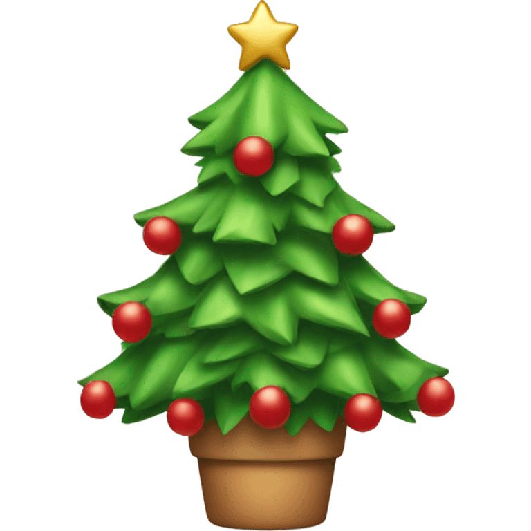 A Cute christmas Tree with bows emoji