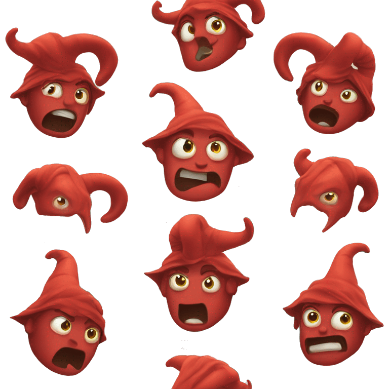 red horn halloween emoji