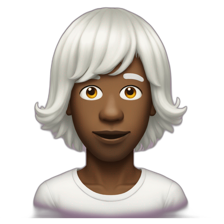 tyler the creator with white wig emoji