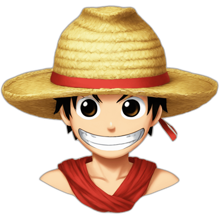 Luffy From ONe Piece however can the ribbon on the strawhat be RED emoji