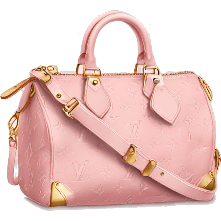 Light pink Louis Vuitton bag emoji