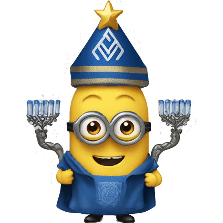 minion with a menorah  emoji