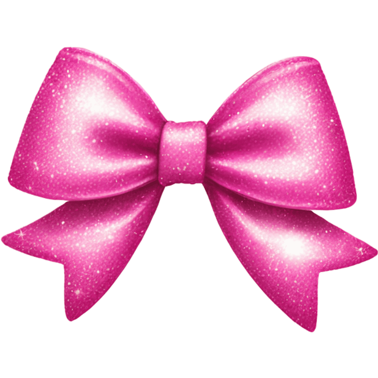 A pink sparkles bow   emoji