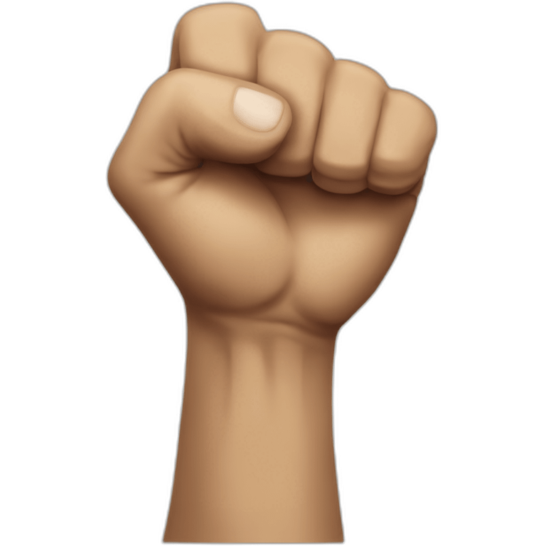 shake up-down fist emoji