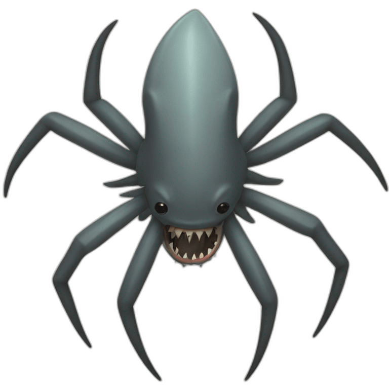 Shark spider emoji