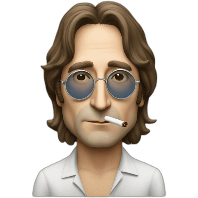 john lennon smoking emoji