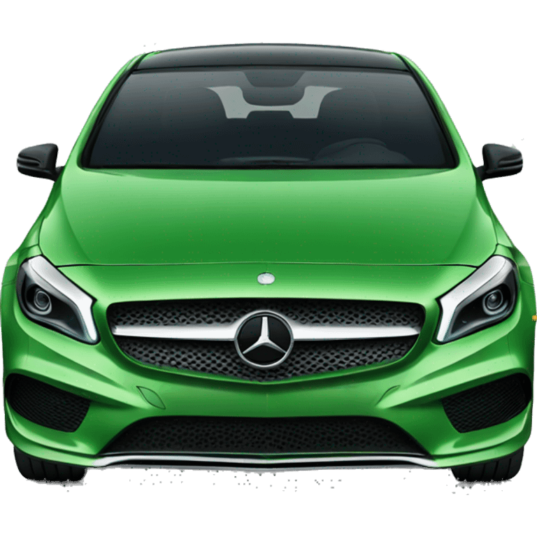 green Mercedes benz a class emoji