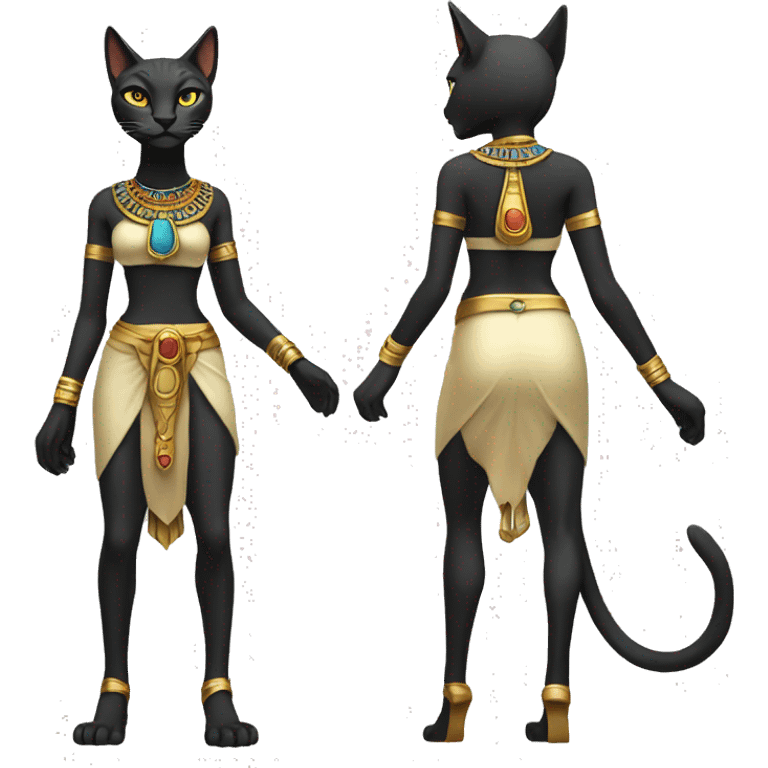 bastet goddess full body  emoji