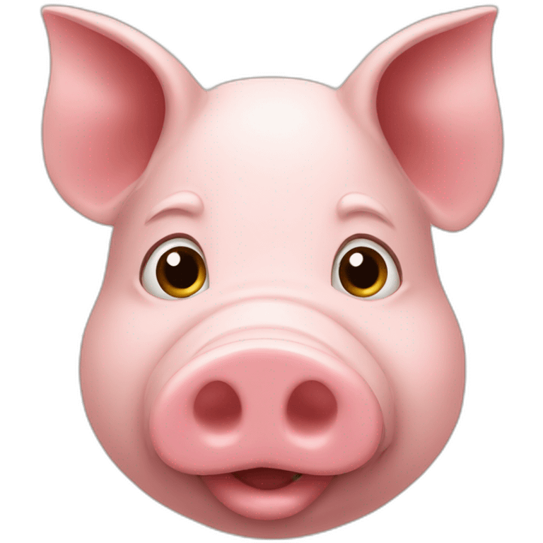 realistic pig face emoji