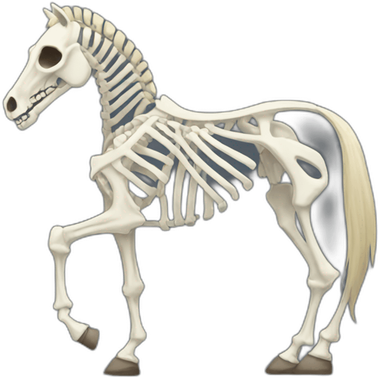 skeleton horse emoji