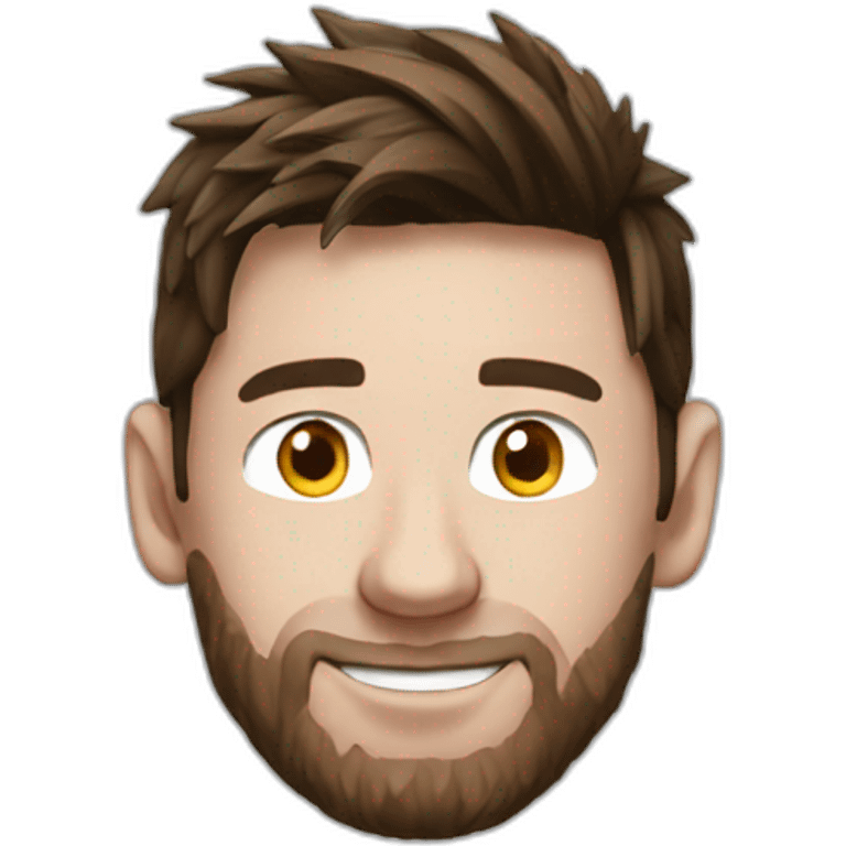 Messi in the earth emoji