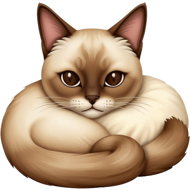 siamese cat sleeping  emoji