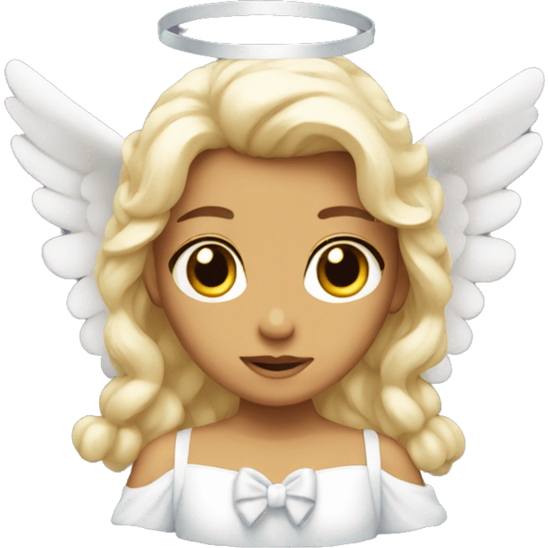 angel with bow emoji