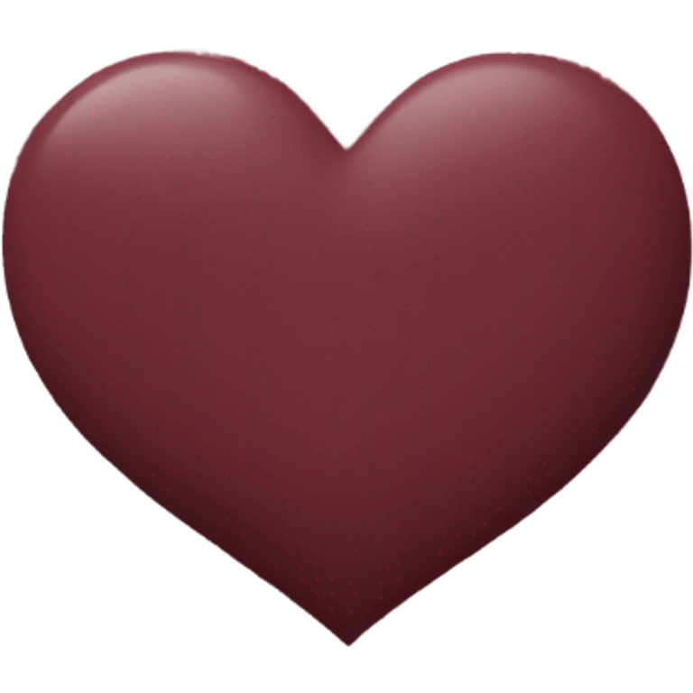 Maroon heart emoji