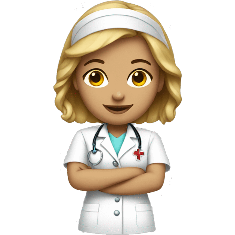 Pretty nurse emoji