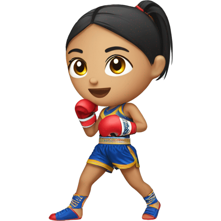 Muay Thai girl  emoji