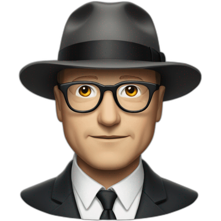 Raymond Reddington from "The Blacklist", old, glasses emoji