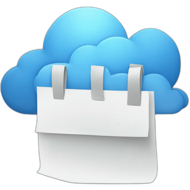 files in the cloud emoji