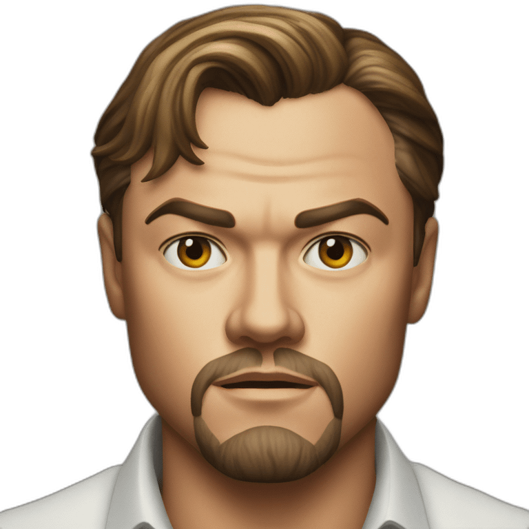 leonardo di caprio serious emoji