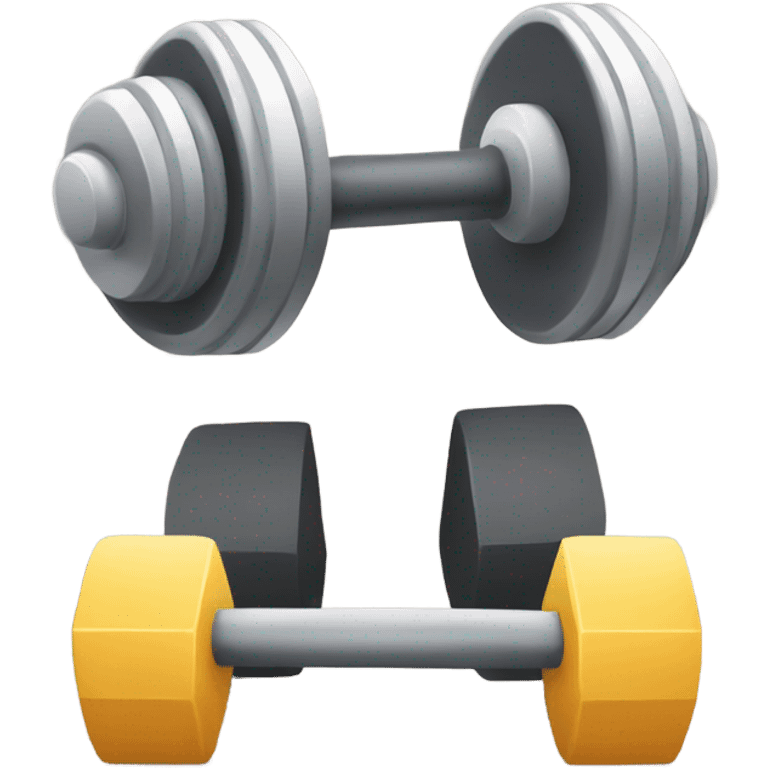 dumbbell and calendar emoji