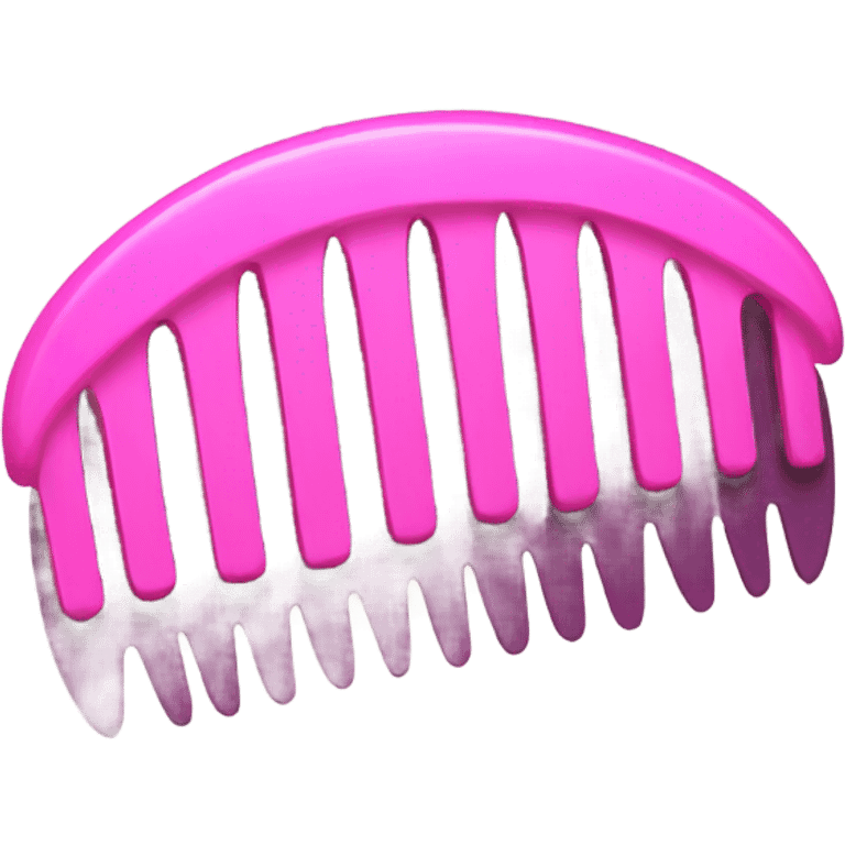 Pink comb emoji