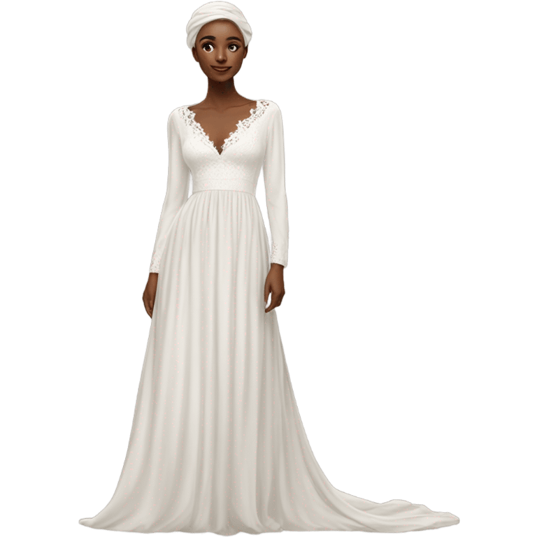 White gown emoji