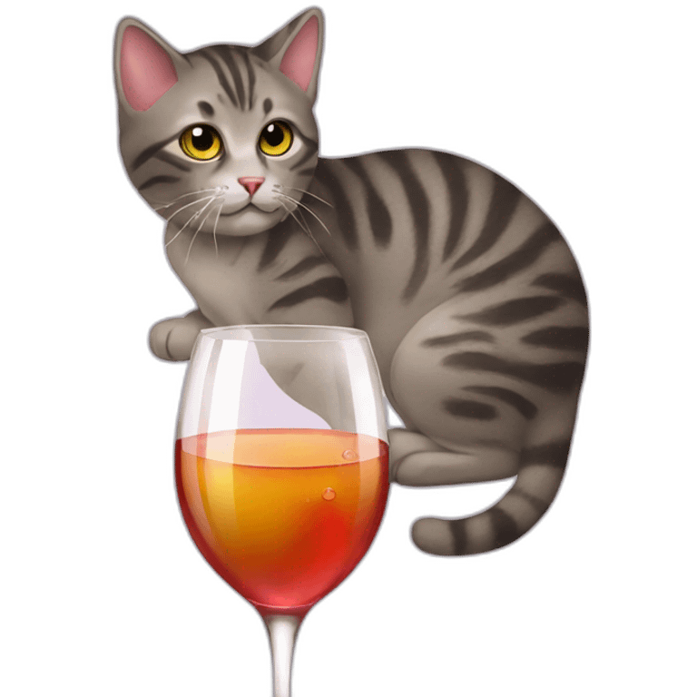 cat-drink-wine emoji