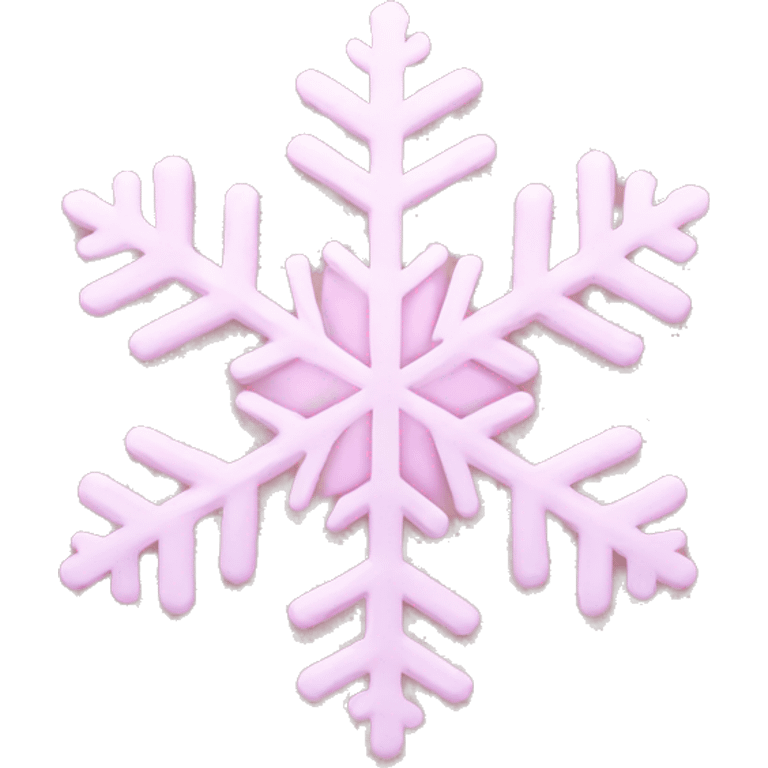 pastel pink snowflake  emoji