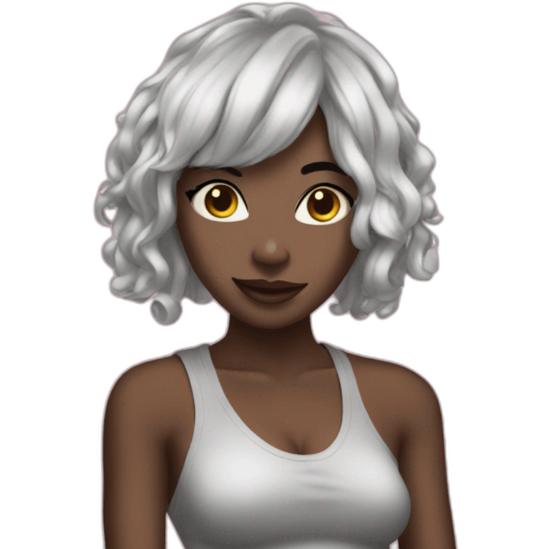 hot ebony emoji