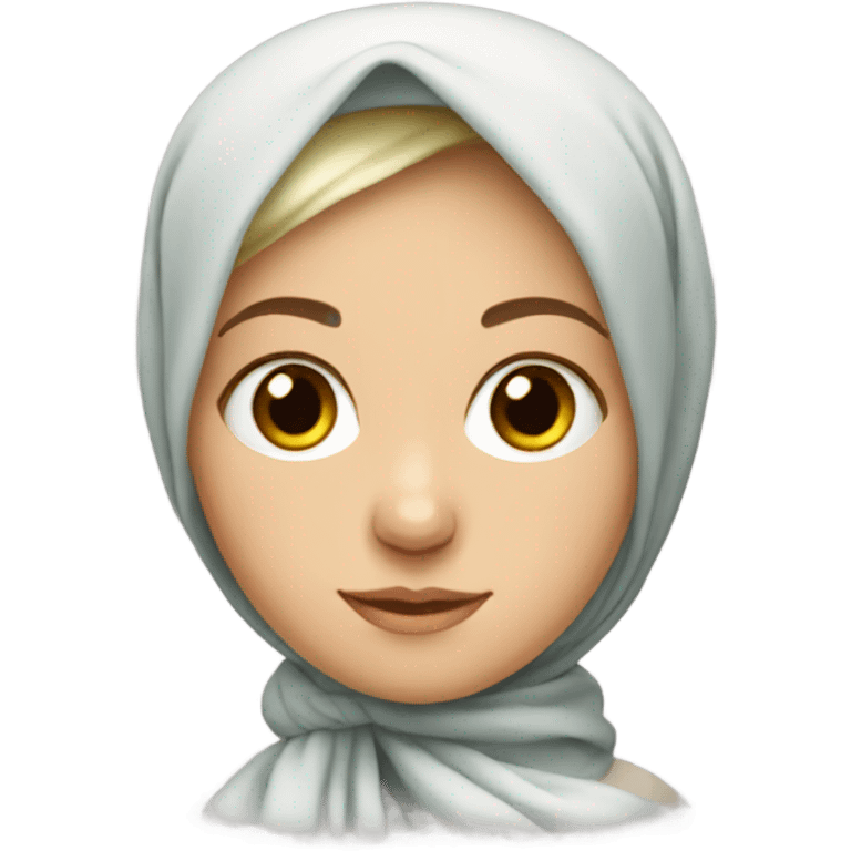 Russian girl in a traditional headscarf emoji