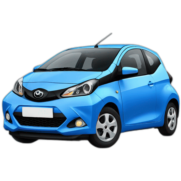 blue toyota aygo from 2016 emoji