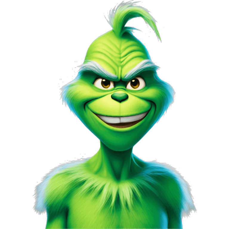 the grinch blue emoji