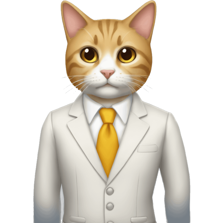 Gato con traje de ladron emoji