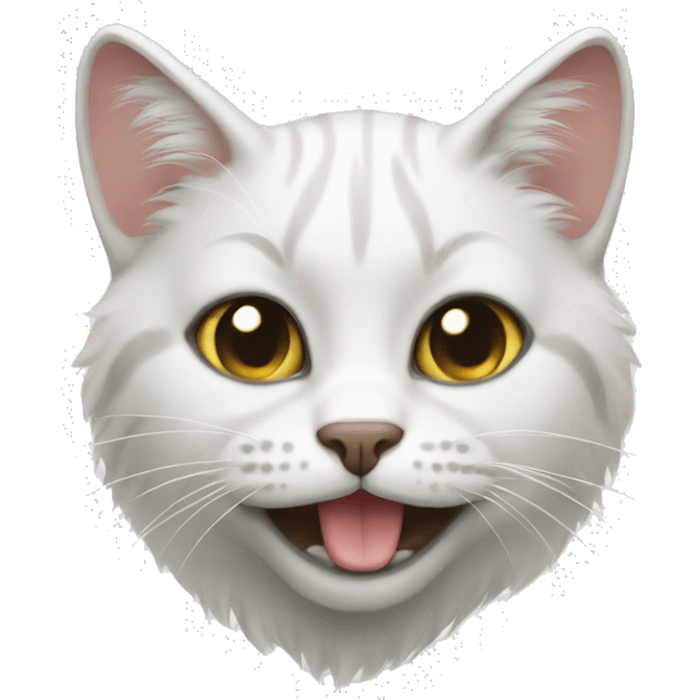 Gato blanco  emoji