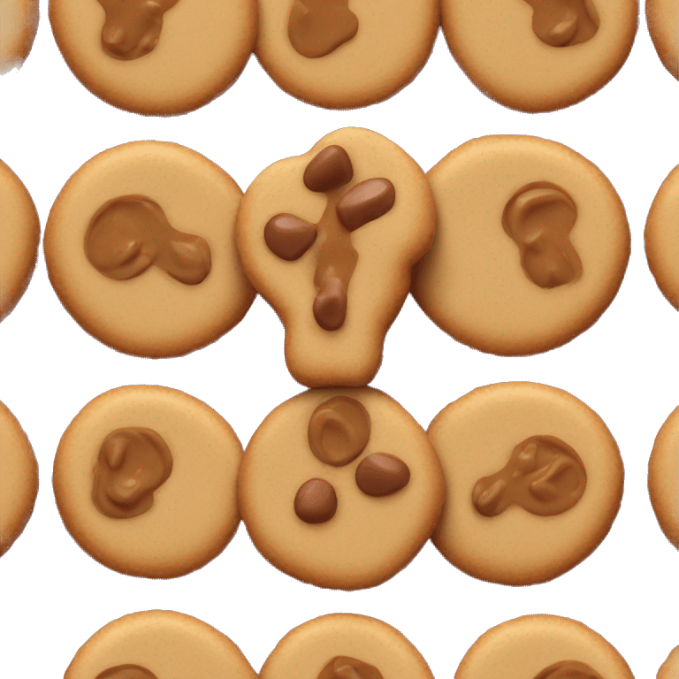 One peanut butter blossom cookie emoji