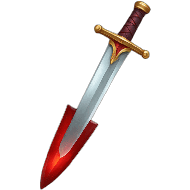 red glass sword emoji