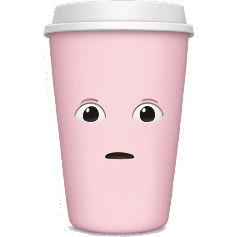 Light pink tumbler without face emoji